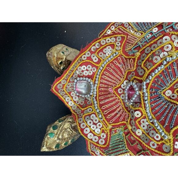 Vintage Thailand Asian Marionette Wooden Puppet Hand Painted 14” Ornate Nice! - Picture 8 of 9